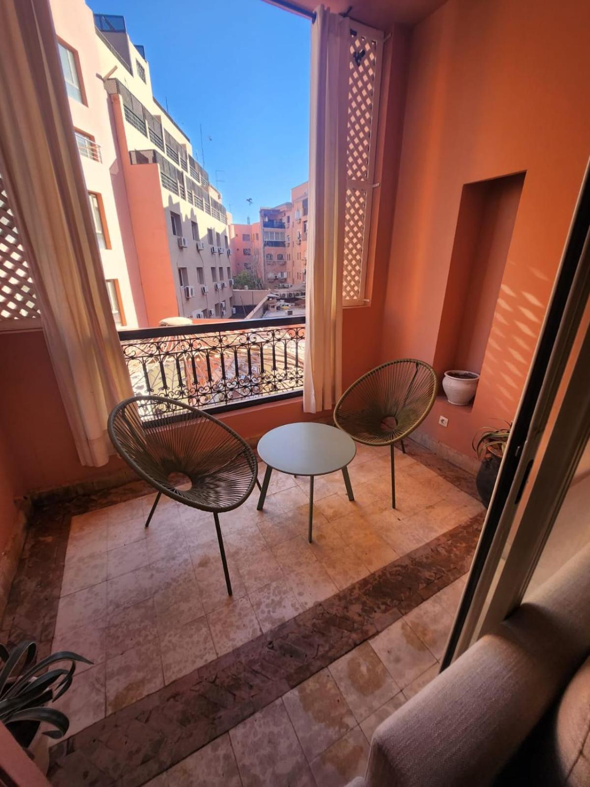 Appartement Patio Centre Gueliz Marrakesh Exteriör bild